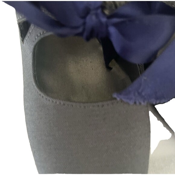 Ann marino Retro Ribbon Toe Tear Drop Cut Out Pumps Size 8 - Picture 6 of 9